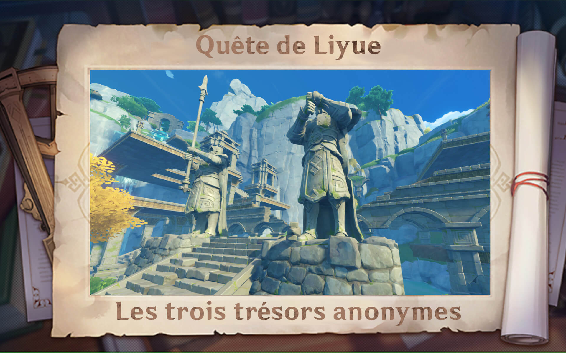 Quête de Liyue : Les trois trésors anonymes