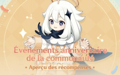 Liste et dates des (nombreux) events Twitter/Facebook/HoYoLab de l’anniversaire de Genshin impact