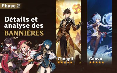 Détails et analyses des bannières de Zhongli et Ganyu