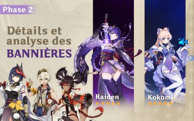 Détails et analyses des bannières de Kokomi et Raiden