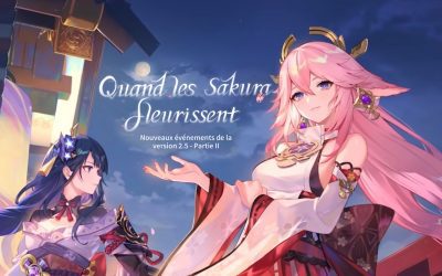 Liste et dates des events de la deuxième partie de la 2.5 !