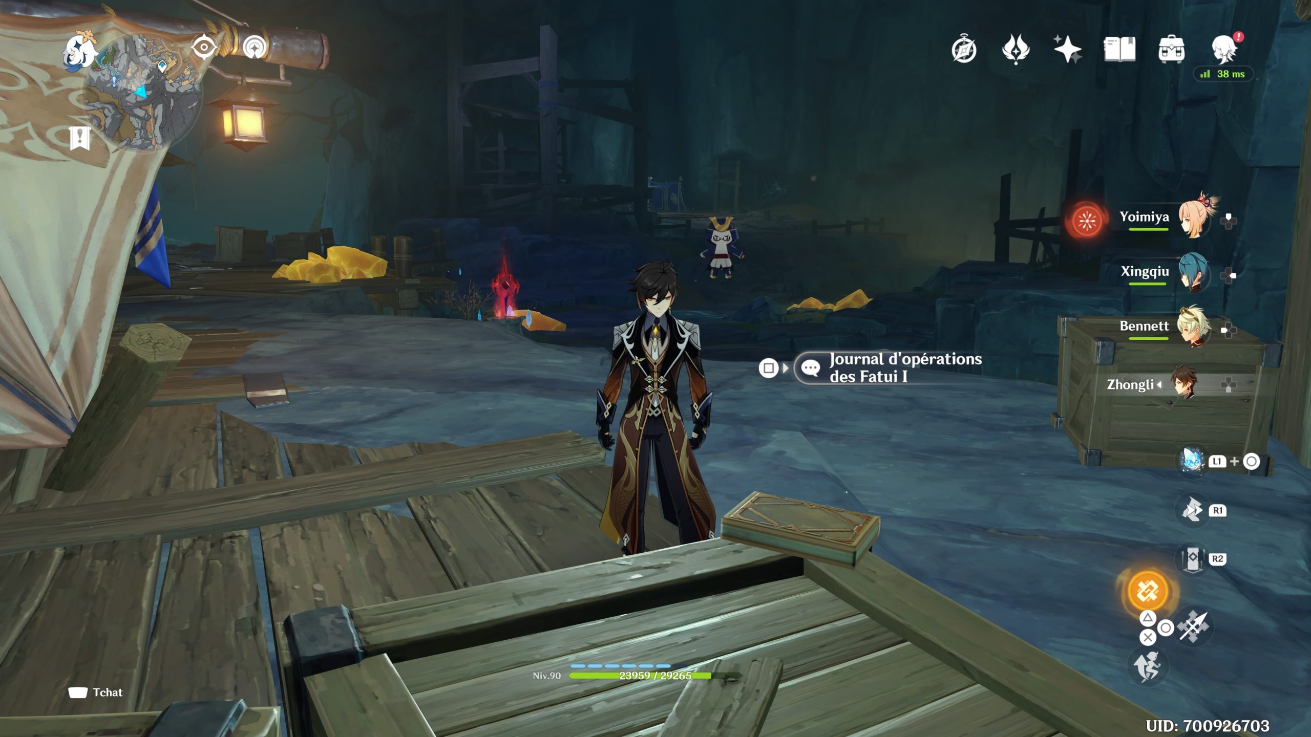 Quelques secrets dans les Mines souterraines du Gouffre Genshin Impact FR