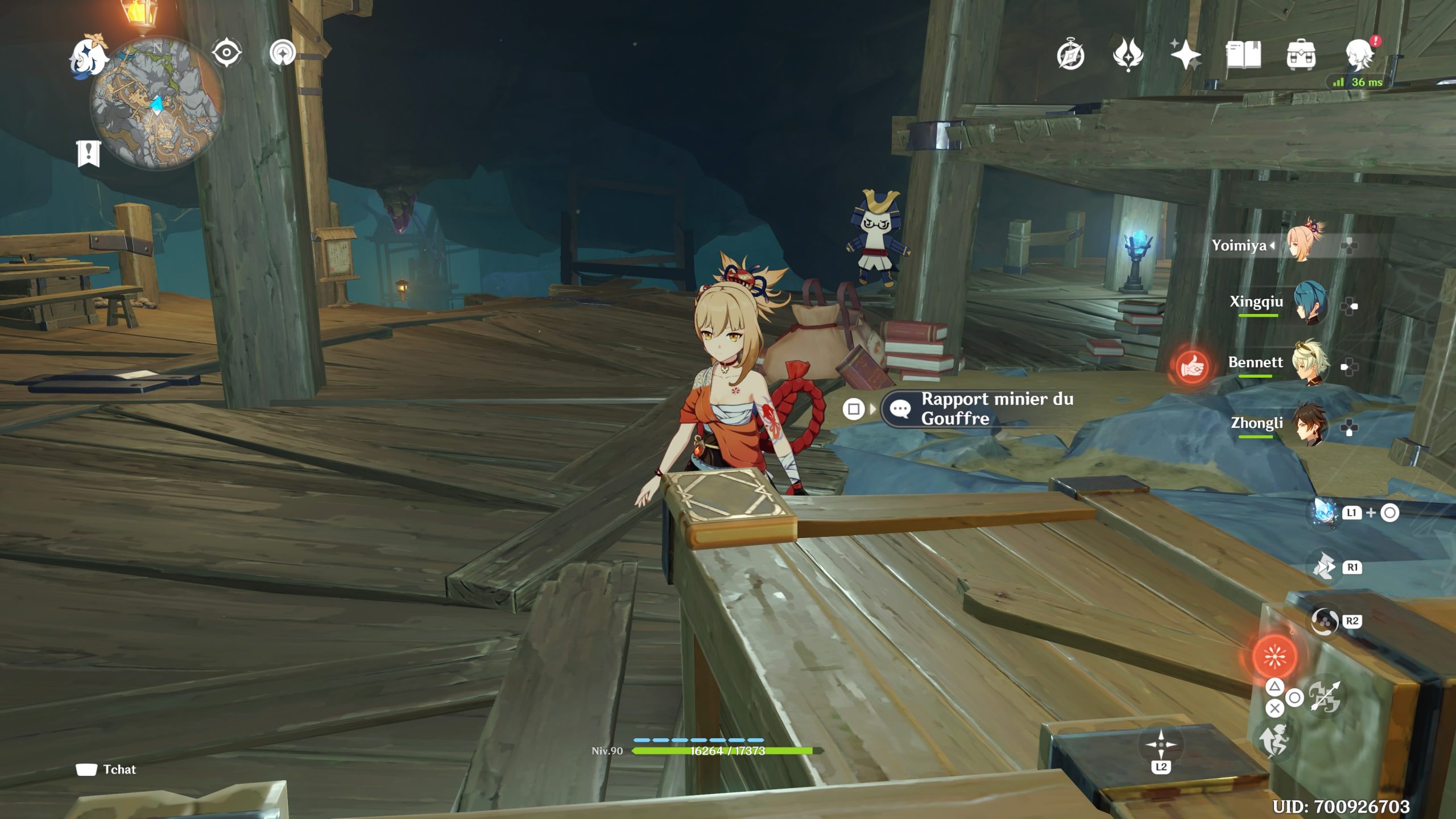 Quelques secrets dans les Mines souterraines du Gouffre Genshin Impact FR