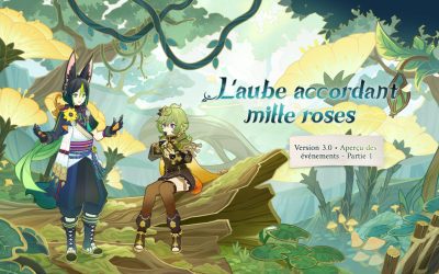 Liste et dates des events de la première partie de la 3.0 !