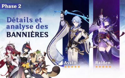 Détails et analyse des bannières de Raiden et Ayato