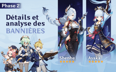 Détails et analyse des bannières de Shenhe et Ayaka