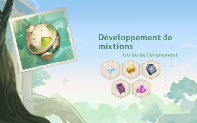 Guide de l’événement « Développement de mixtions »