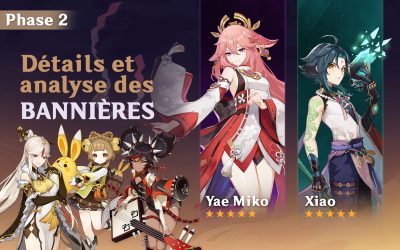 Détails et analyse des bannières de Yae Miko et Xiao