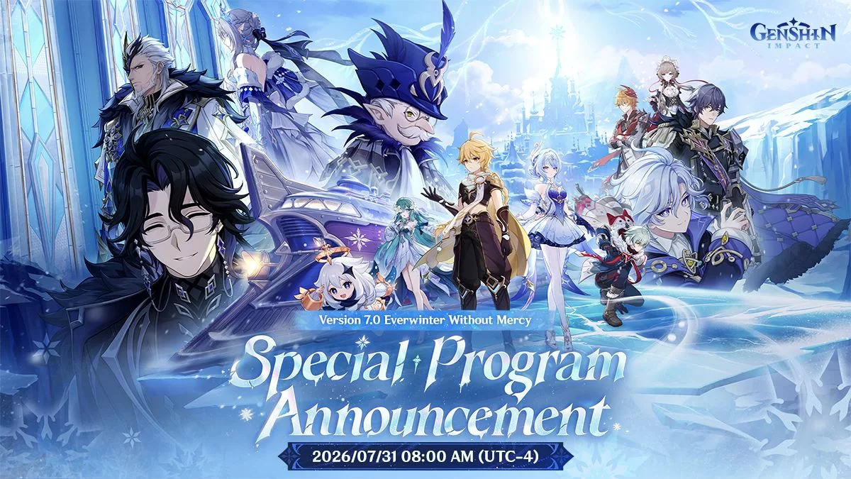 Annonce du programme spécial de la version 7.0 de Genshin Impact Annonce du programme spécial de la version 7.0 de Genshin Impact