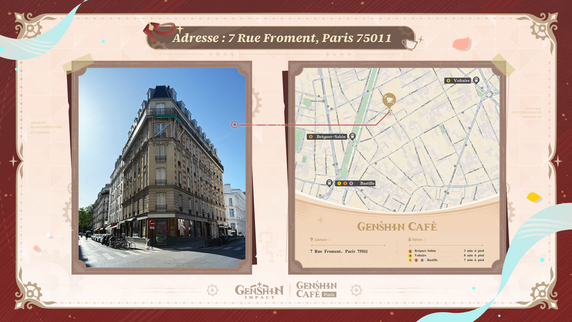 Chers voyageurs, le Genshin Café de Paris ouvrira officiellement ses portes le 14 août !