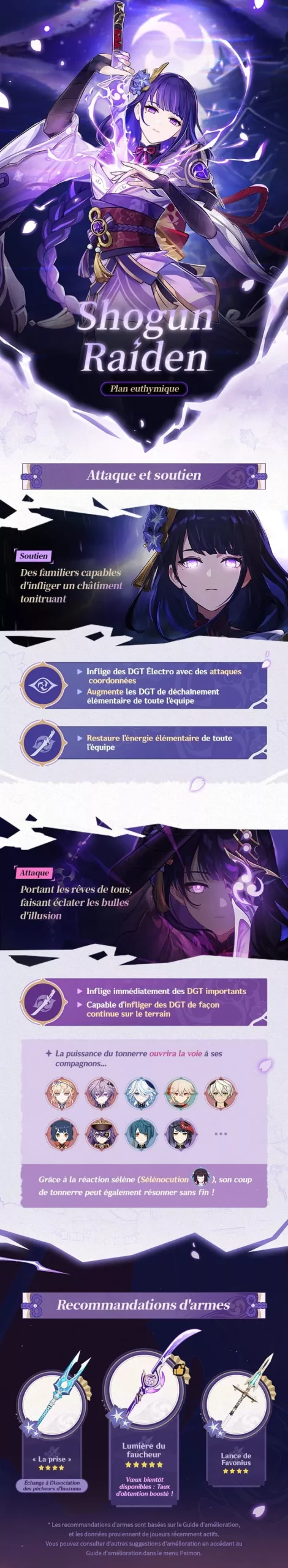 En théorie, la Shogun Raiden peut reproduire tout ce qui concerne Ei, mais... | Shogun Raiden : Notes