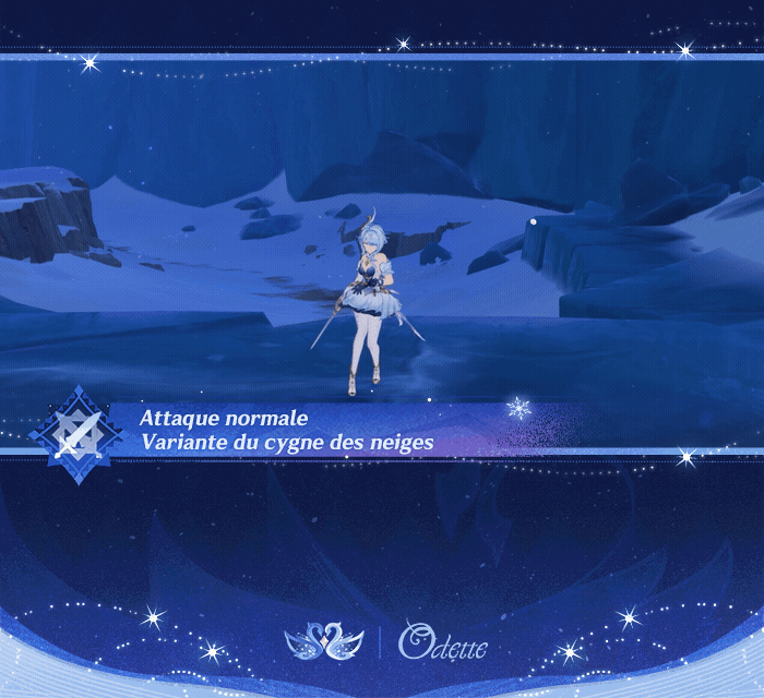 Démo des compétences de personnage – Odette · Neige tourbillonnante