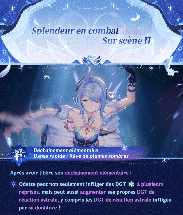 Démo des compétences de personnage – Odette · Neige tourbillonnante