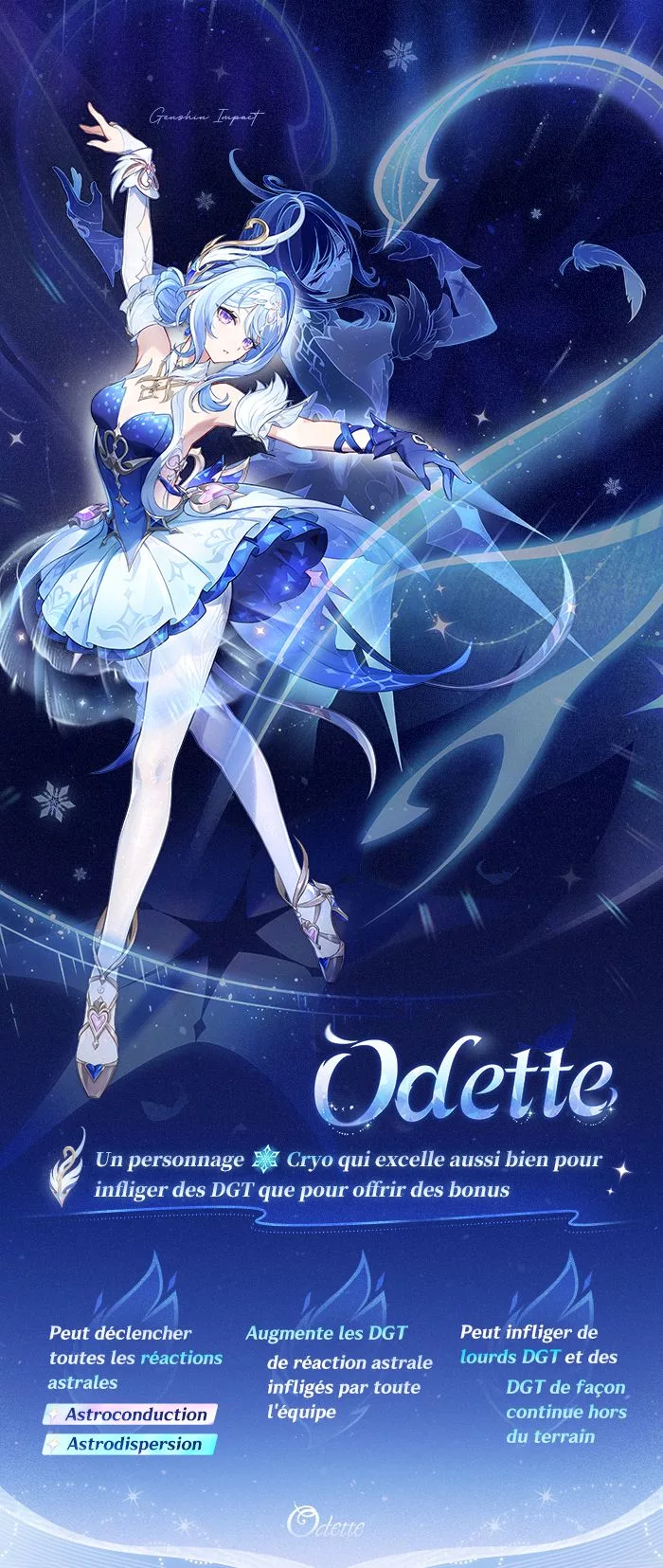Démo des compétences de personnage – Odette · Neige tourbillonnante
