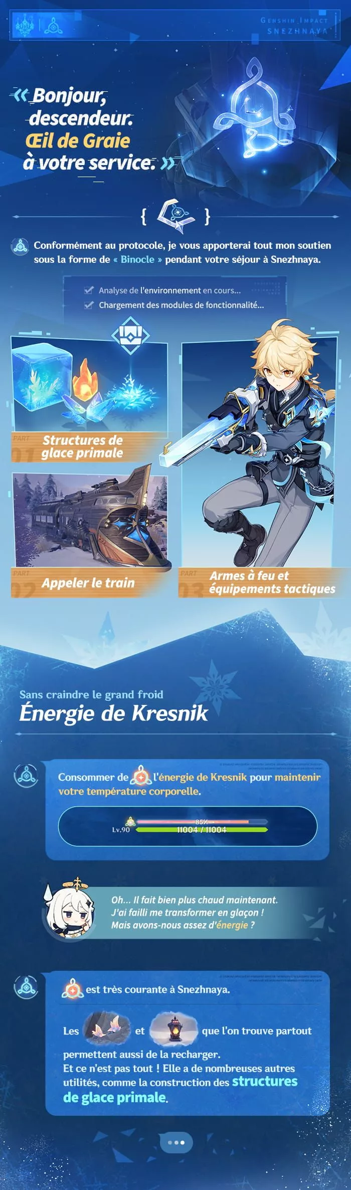 Guide d'aventure de Snezhnaya : Glace primale, trains et armes à feu