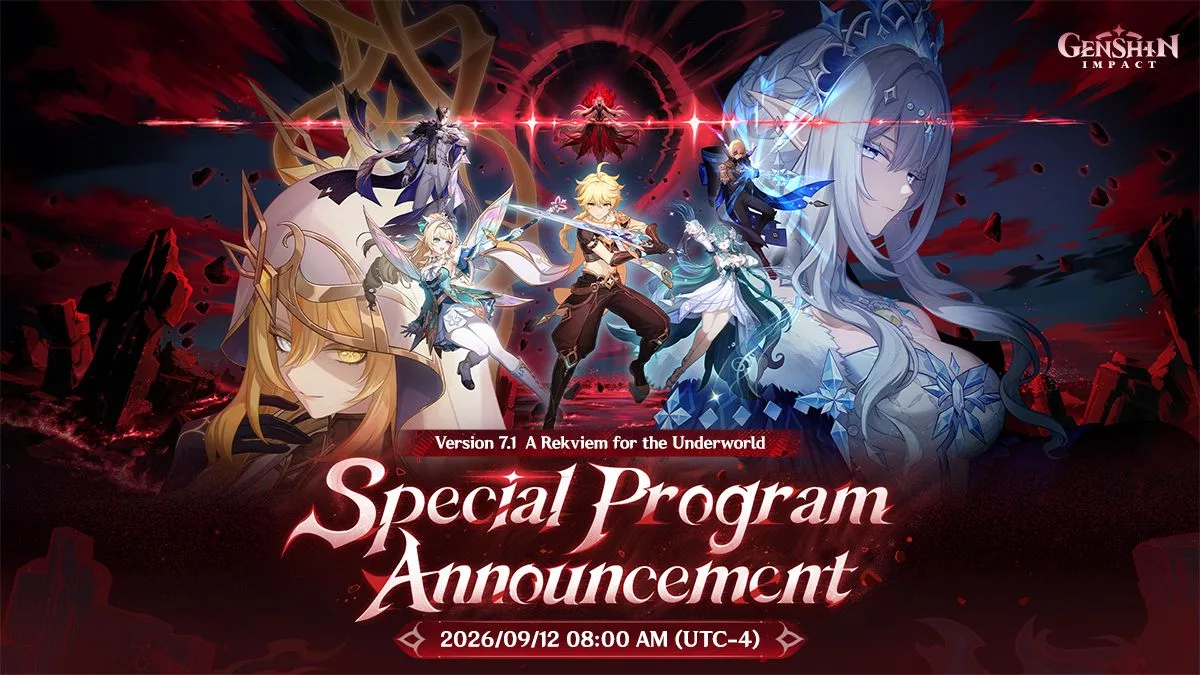 Annonce du programme spécial de la version 7.1 de Genshin Impact