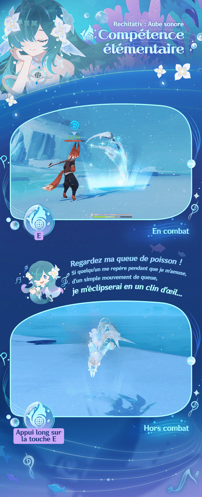 Démo des compétences de personnage – Vodyanitsa · Chant envoûtant de la sirène