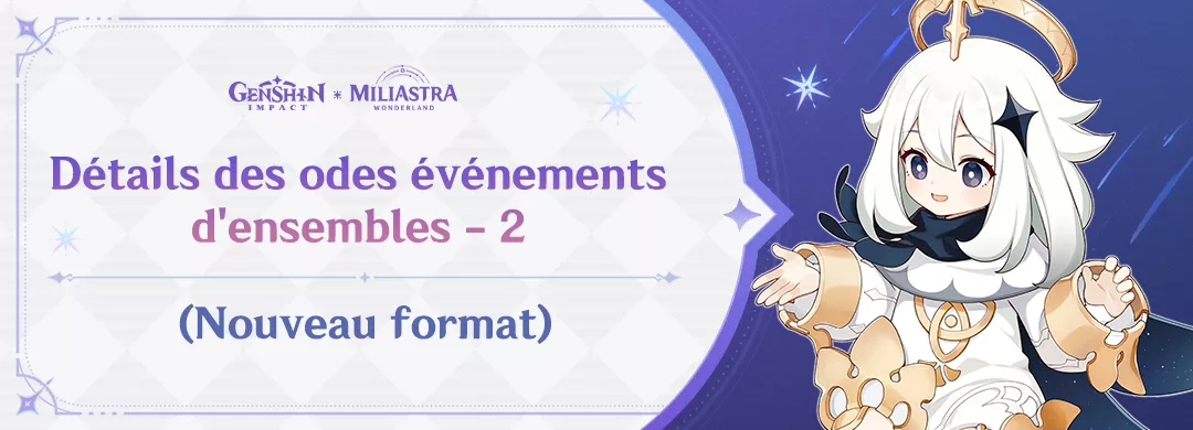 Détails des odes événements d’ensembles – 2 (Nouveau format) Détails des odes événements d'ensembles - 2 (Nouveau format)