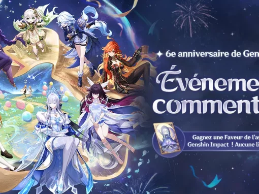 Événement de commentaires du 6e anniversaire de Genshin Impact ! Des primo-gemmes, des moras et une Faveur de l&rsquo;astre de la nuit vous attendent !