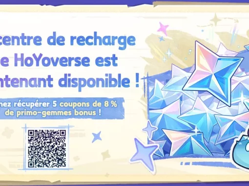 Événement de partage du centre de recharge de HoYoverse de la version 7.0 pour gagner des primo-gemmes (Édition II)