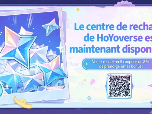 Événement de partage du centre de recharge de HoYoverse de la version 7.1 pour gagner des primo-gemmes (Édition I)