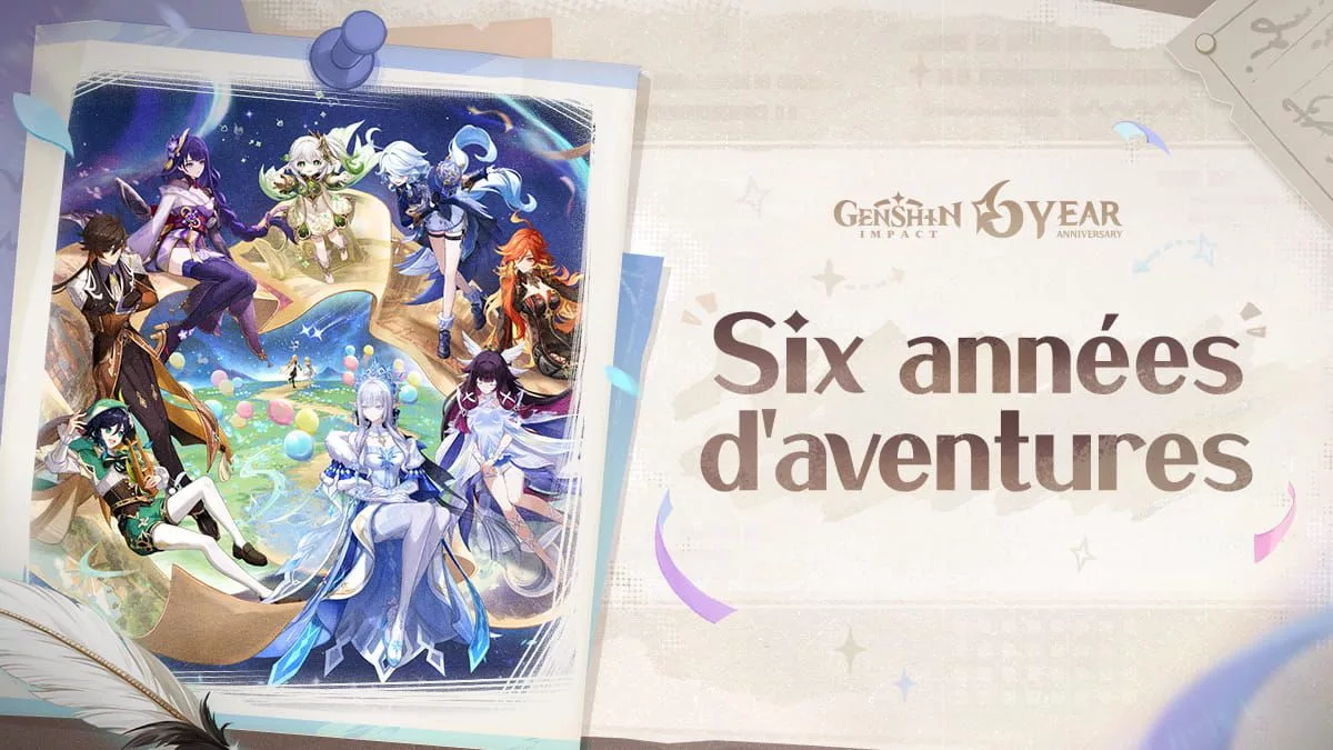 Genshin Impact | Vidéo commémorative : Six années d'aventures en Teyvat