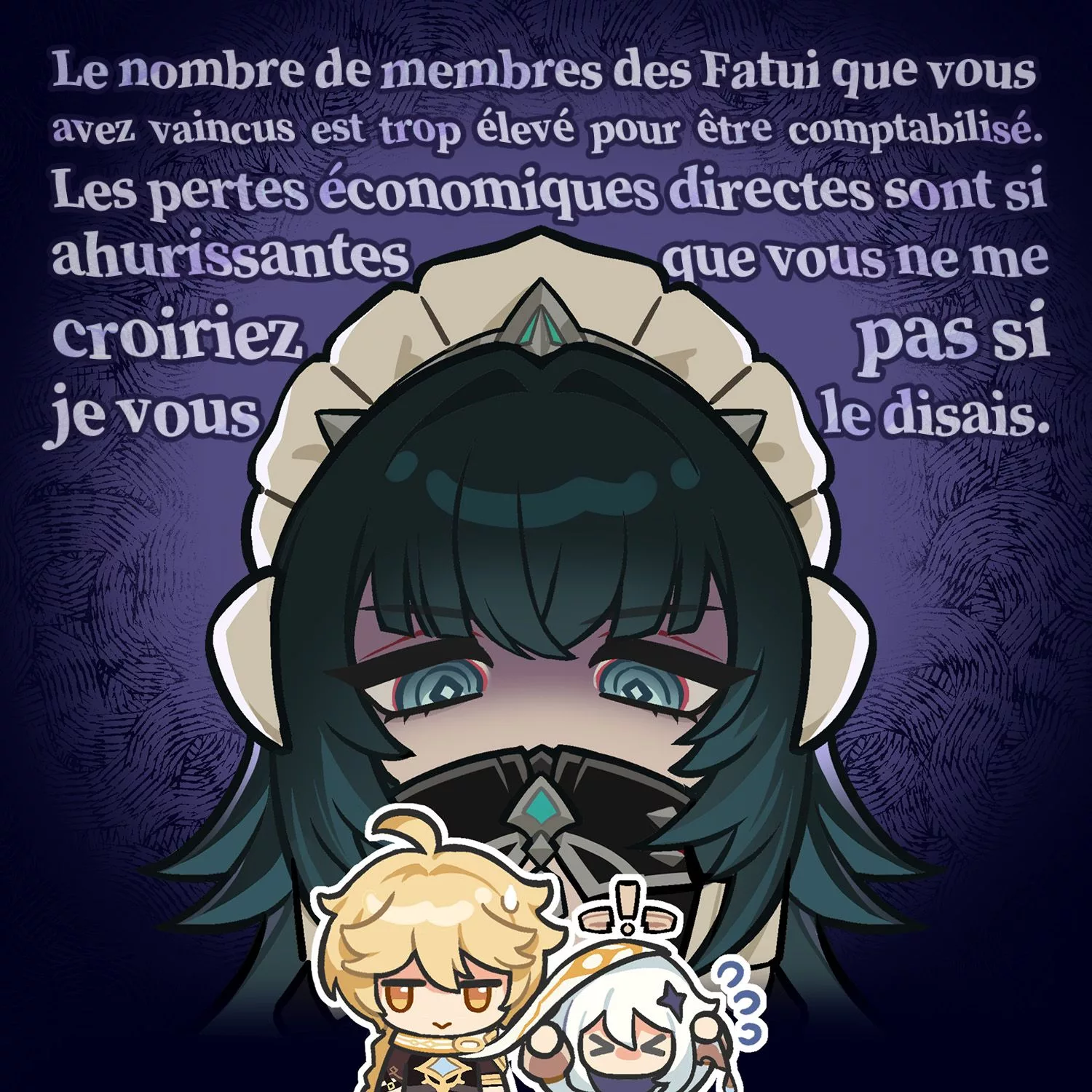 L'assemblée de la cour s'est réunie. Quel plan a été élaboré contre la Maîtresse de la mort...?