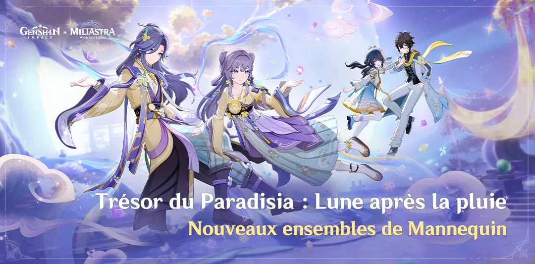 Nouveaux ensembles de Mannequin « Trésor du Paradisia : Lune après la pluie » Nouveaux ensembles de Mannequin « Trésor du Paradisia : Lune après la pluie »