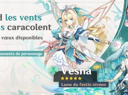 Vœux « Quand les vents chauds caracolent » : taux d’obtention boosté pour Vesna · Lame du festin nivéen (Anémo) ! Vœux « Quand les vents chauds caracolent » : taux d’obtention boosté pour Vesna · Lame du festin nivéen (Anémo) !