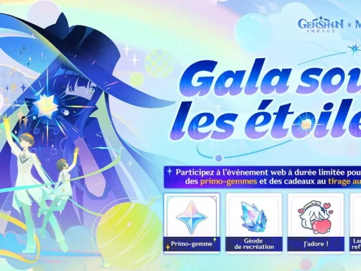 L’événement web du Paradisia milliastral « Gala sous les étoiles » de Genshin Impact est disponible pour une durée limitée ! L’événement web du Paradisia milliastral « Gala sous les étoiles » de Genshin Impact est disponible pour une durée limitée !