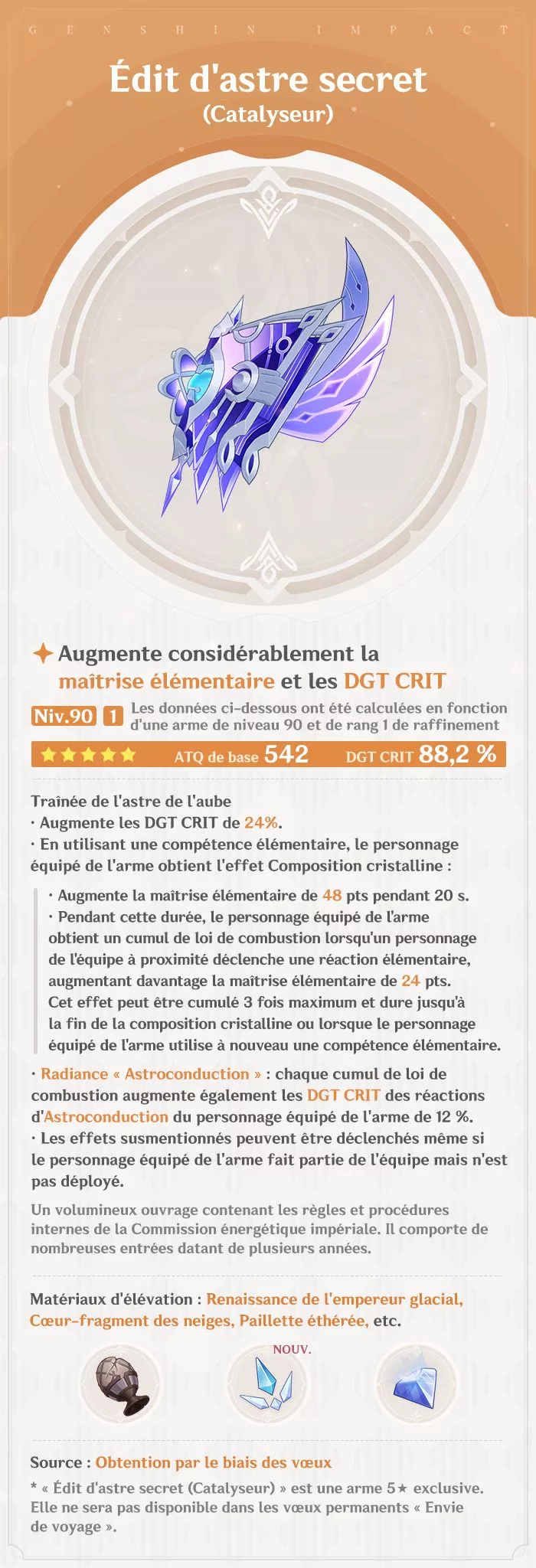 Présentation de la nouvelle arme de la version 7.2 « Heure de la ruine »